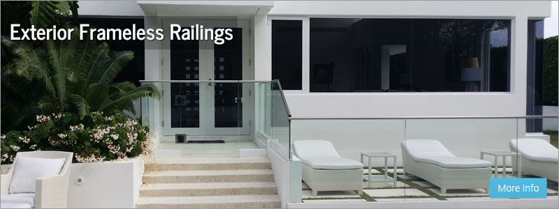 Exterior Frameless Railings